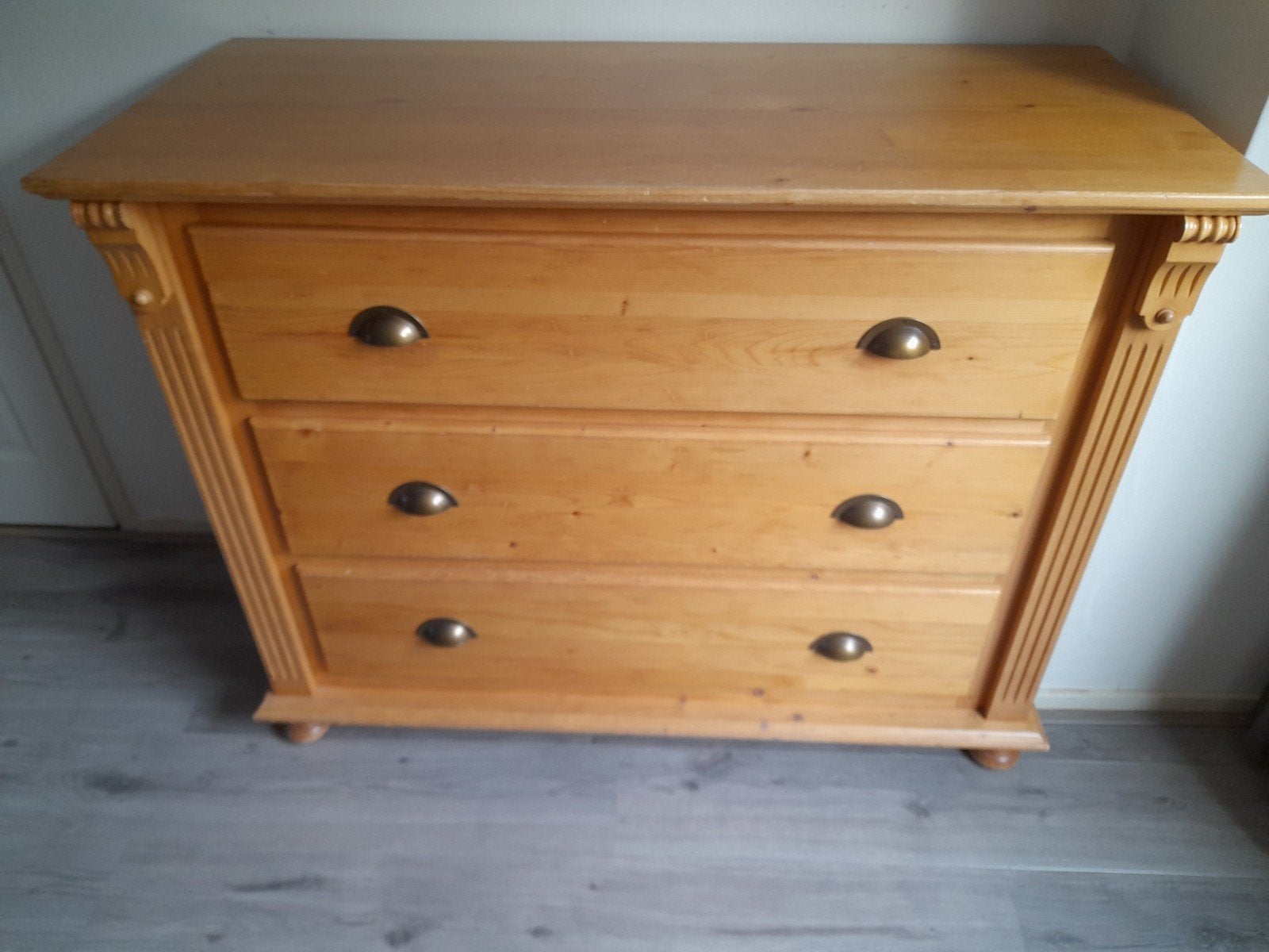 degelijke grenen commode kast, Ophalen, Gebruikt, 50 tot 70 cm, 100 cm of meer