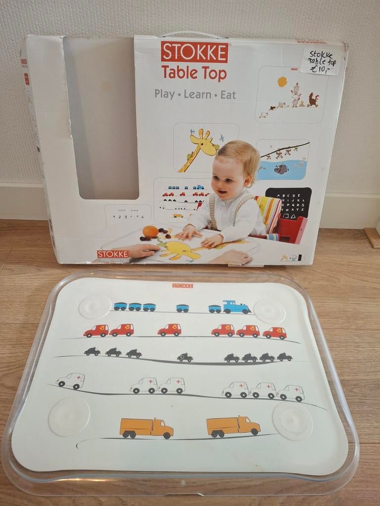 Stokke Table Top Placemat met Zuignappen en Afbeeldingen, Ophalen, Gebruikt