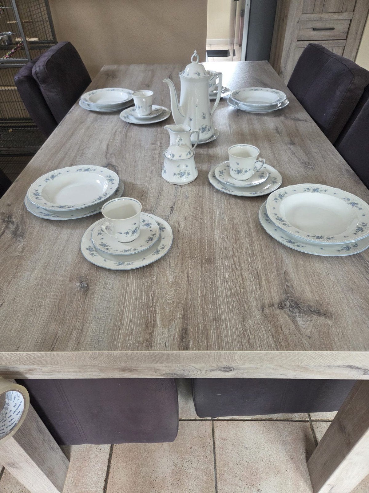 servies Winterland Bavaria  Blue Garland, Ophalen, Zo goed als nieuw, Porselein, Overige stijlen