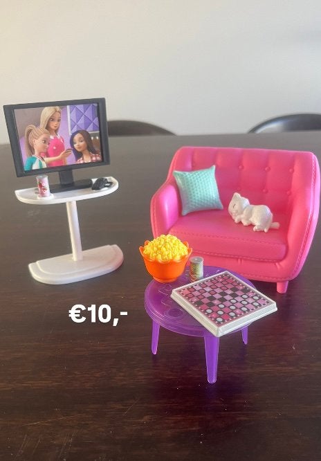 Woonkamer Barbie, Ophalen, Zo goed als nieuw, Barbie