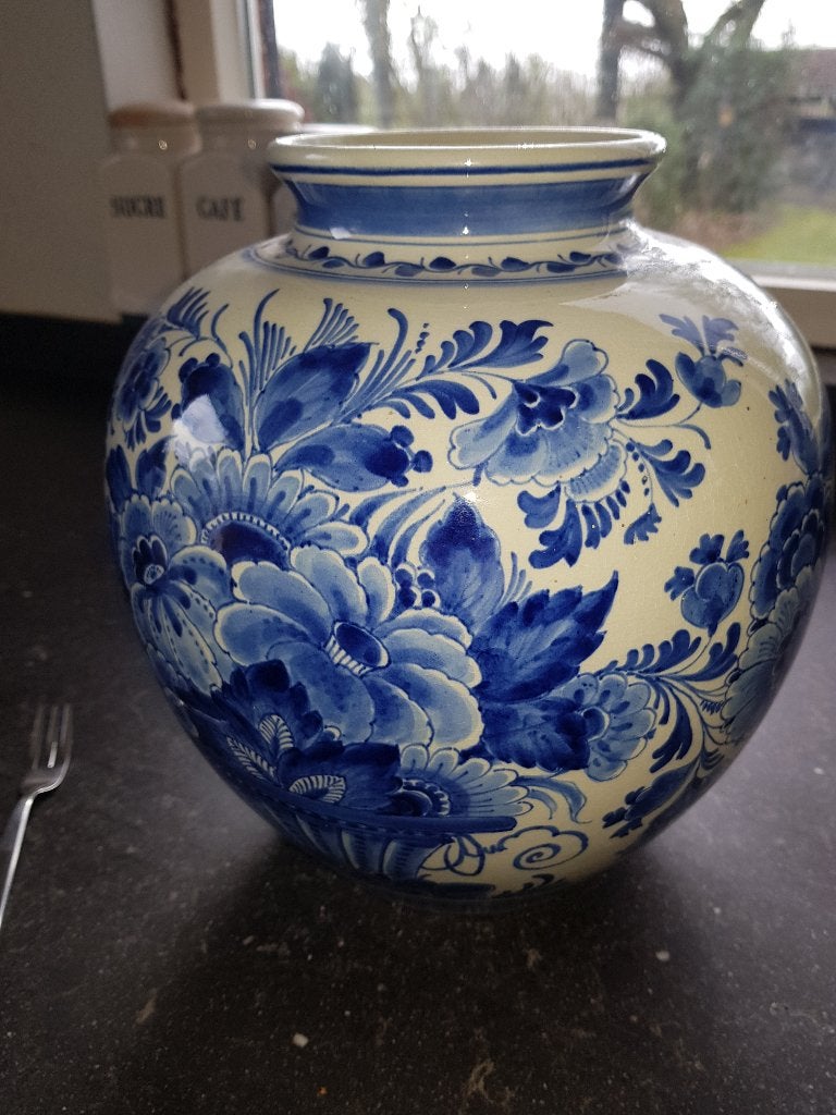 Delfts Blauwe Vaas - De Porceleyne Fles (1942, M. Verbree), Antiek en Kunst, Ophalen