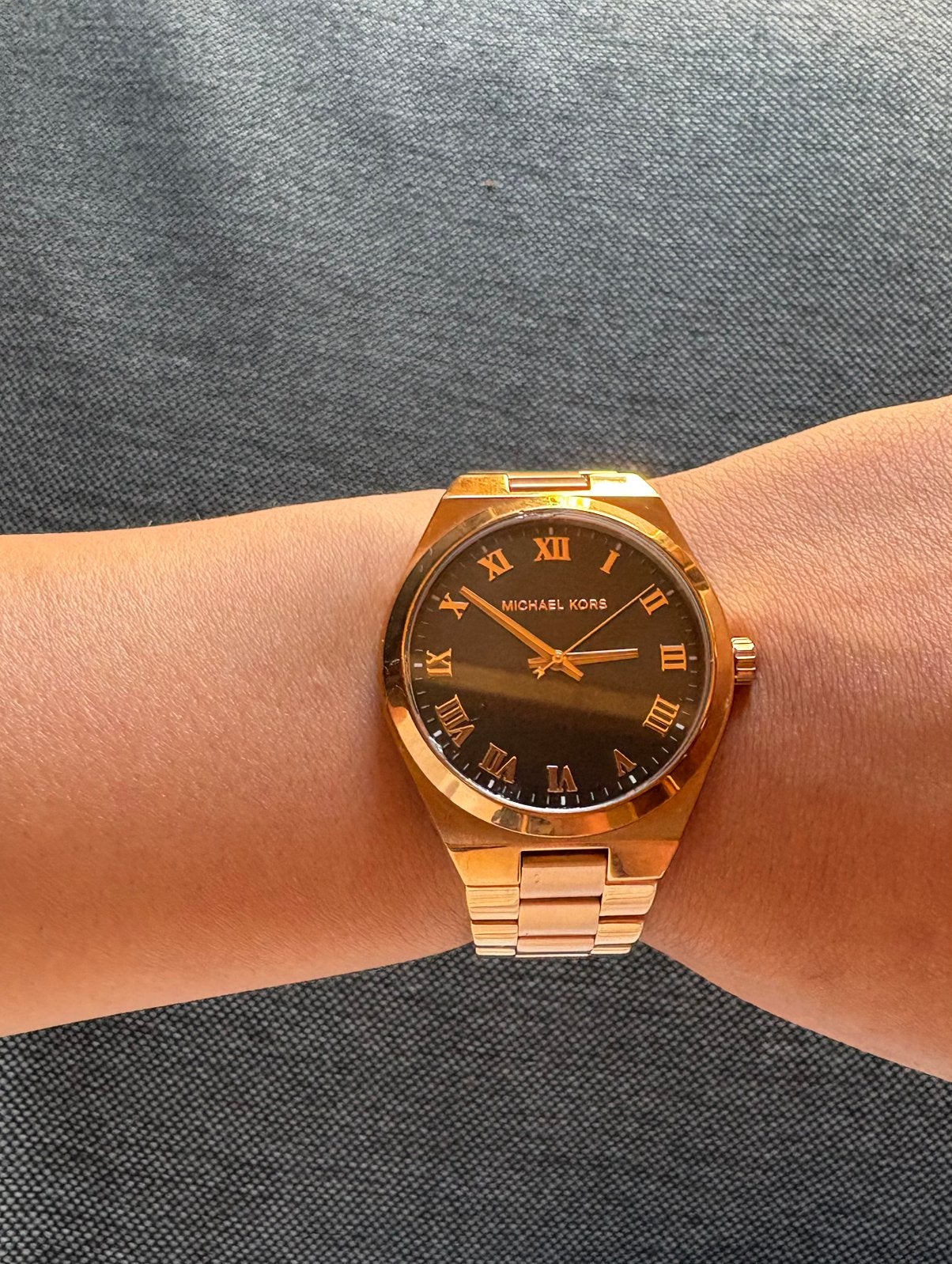 Michael Kors dameshorloge MK-7392 – Roségoud, Ophalen of Verzenden, Gebruikt, Staal, Overige merken