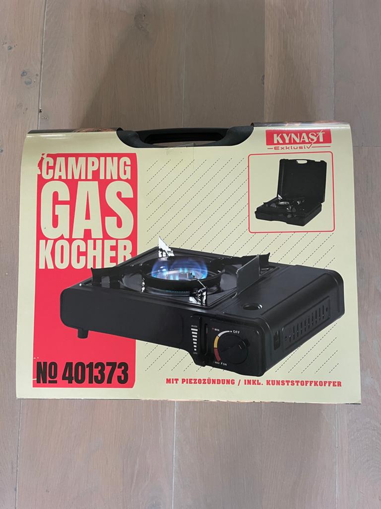 Camping gaskookstel incl. 2 gaspatronen, Caravans en Kamperen, Ophalen, Nieuw