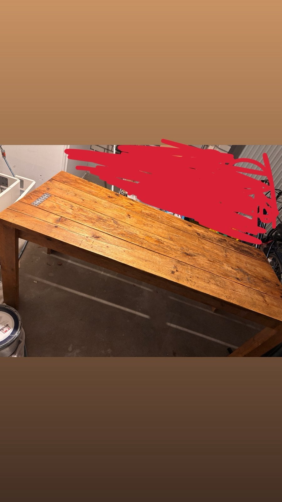 Houten tafel, Ophalen, 50 tot 100 cm, Zo goed als nieuw, Vijf personen of meer