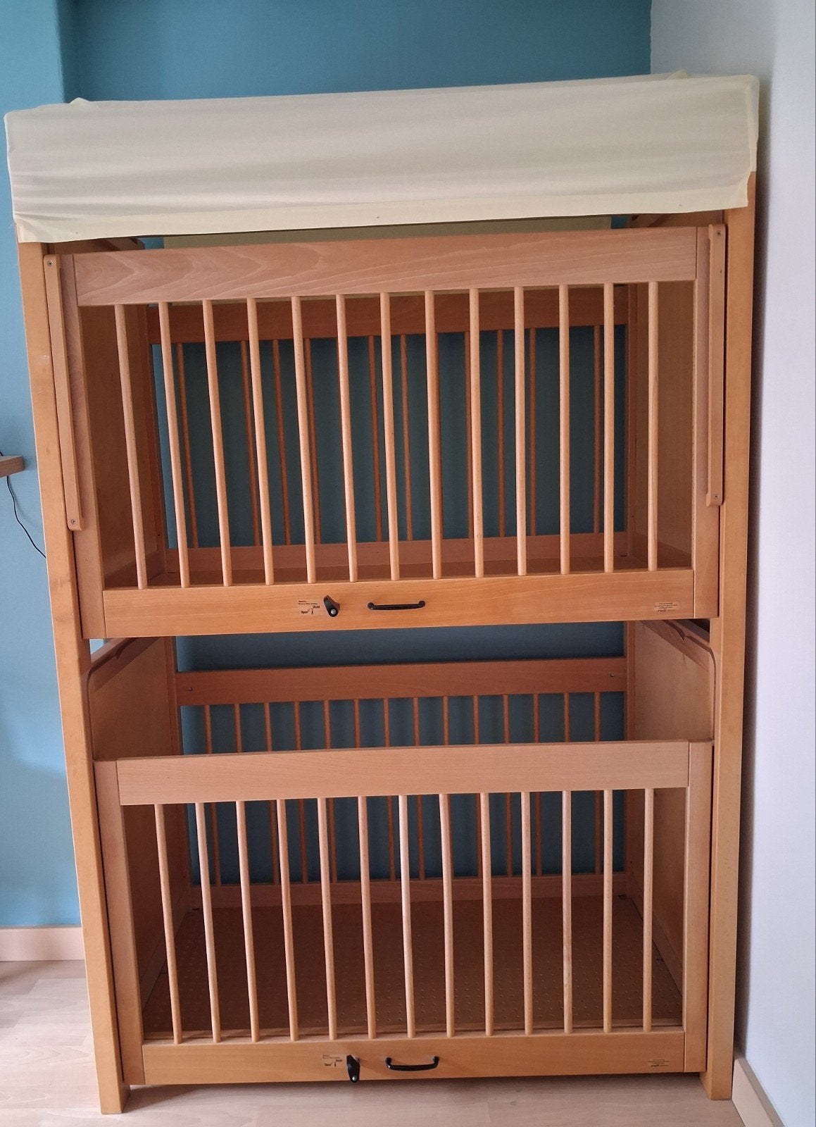 Duo slaper, Kinderen en Baby's, Kinderkamer | Bedden, Ophalen, Minder dan 140 cm, Minder dan 70 cm