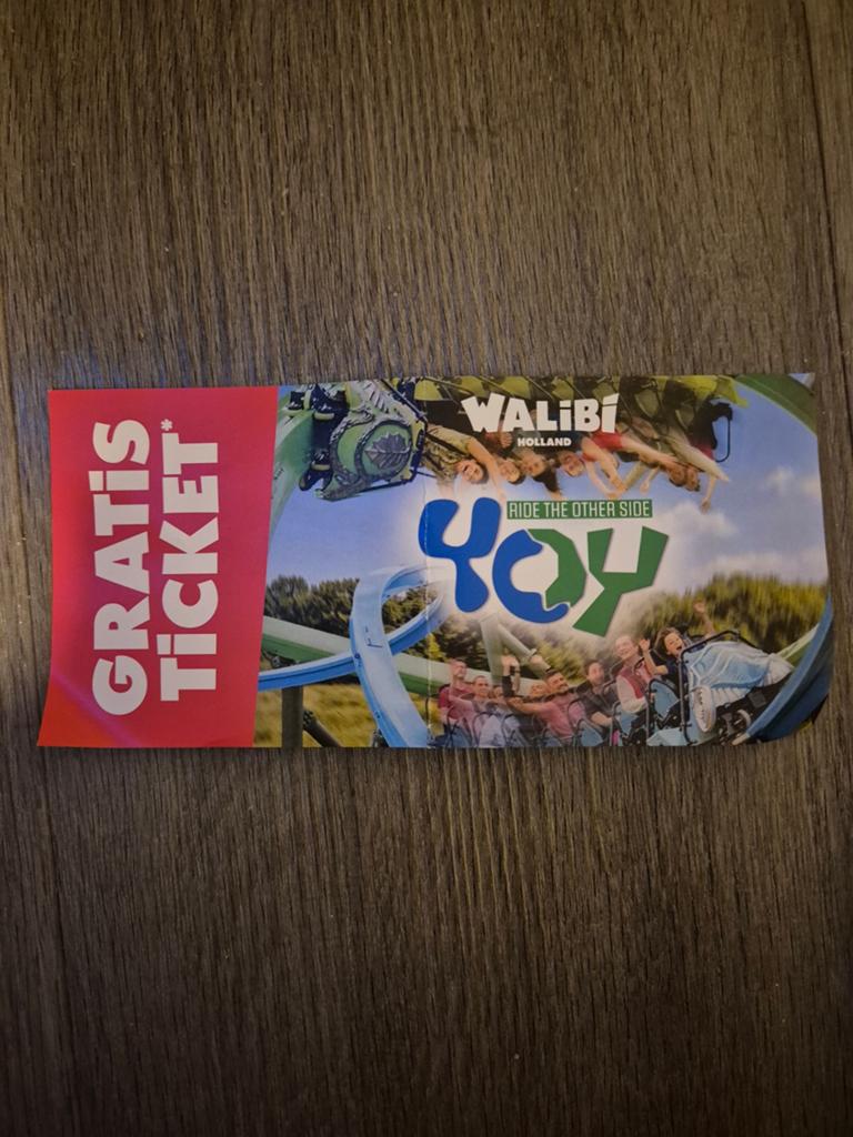 Gratis walibi ticket bij aankoop van 2 kaartjes, Tickets en Kaartjes, Eén persoon, Ticket of Toegangskaart