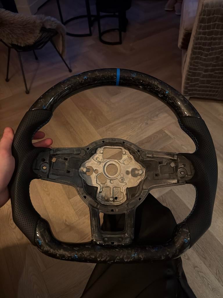 Golf 7 GTI R GTD Stuur Carbon Leder of teruil jbl 710, Ophalen of Verzenden, Gebruikt, Volkswagen