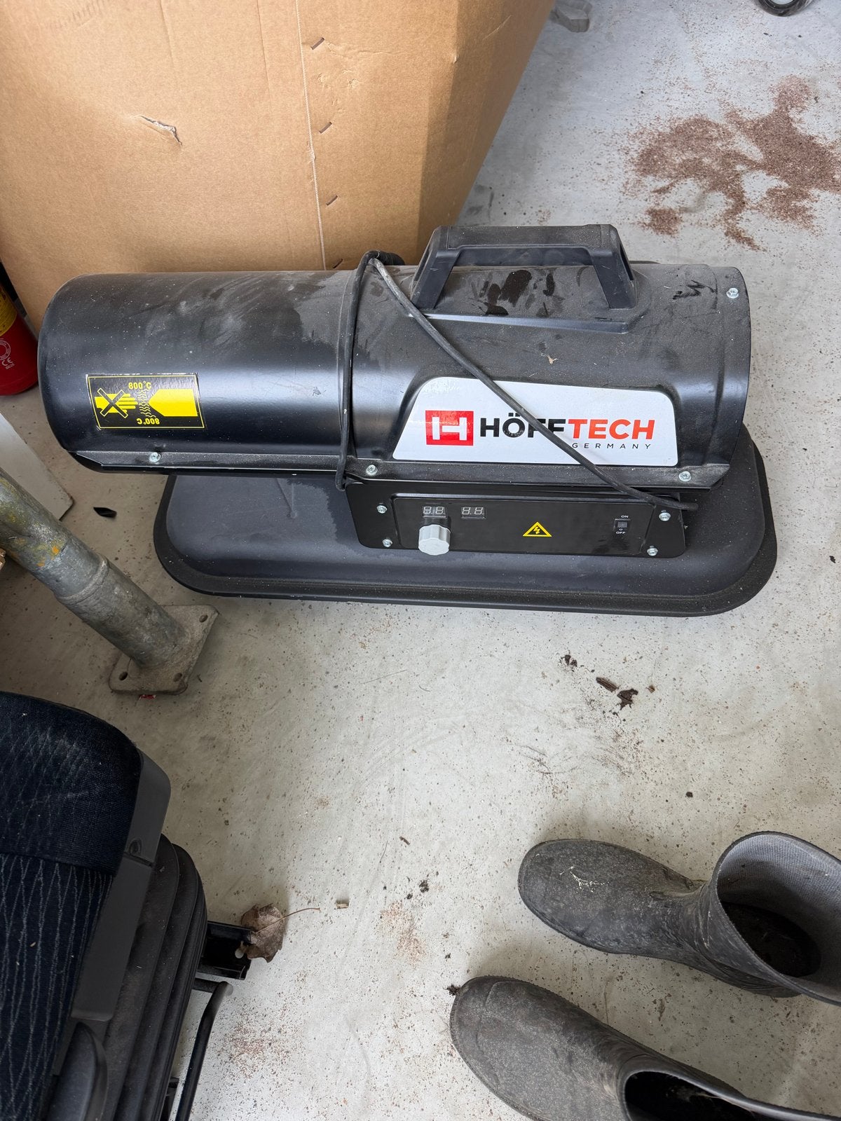 Höftech Diesel/Kerosine Ventilator Kachel 20kW, Ophalen of Verzenden, Gebruikt, 800 watt of meer, Kachel