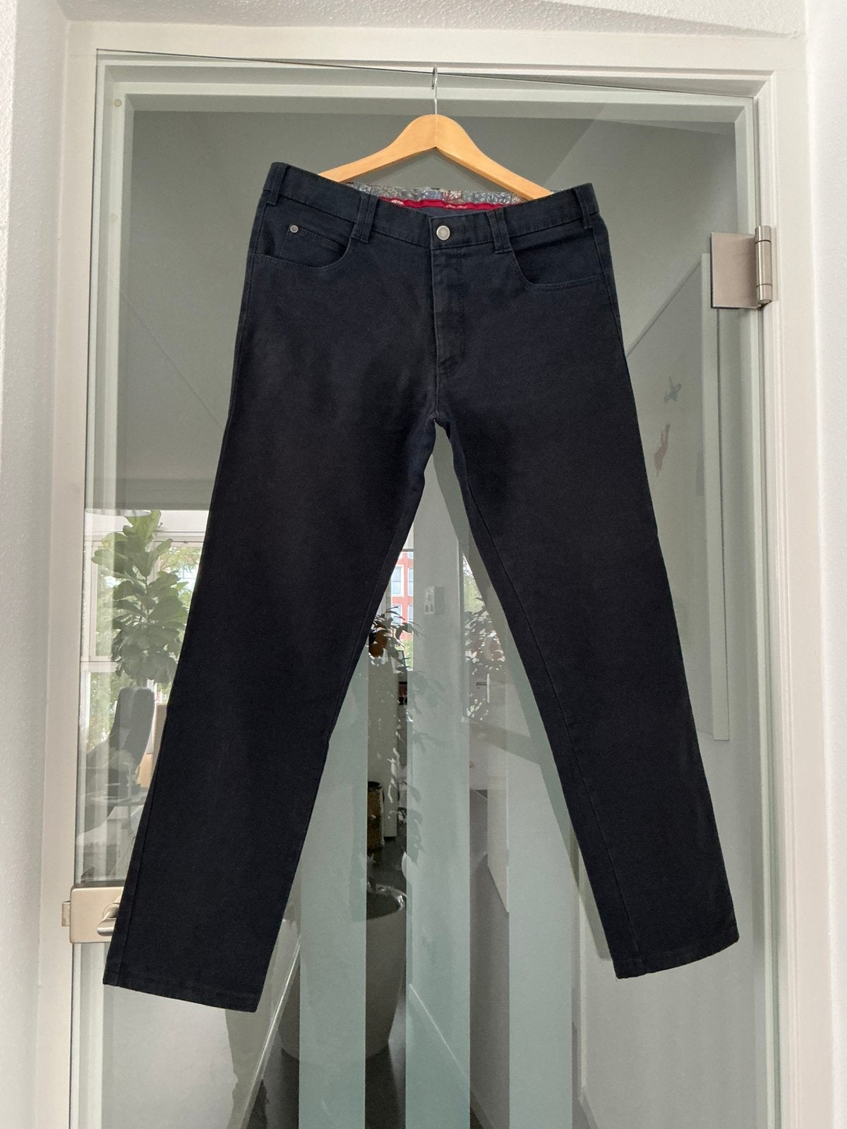 Meyer & Meyer broek China maat 50 donkerblauw zgan, Ophalen of Verzenden, Zo goed als nieuw, Maat 48/50 (M), Blauw