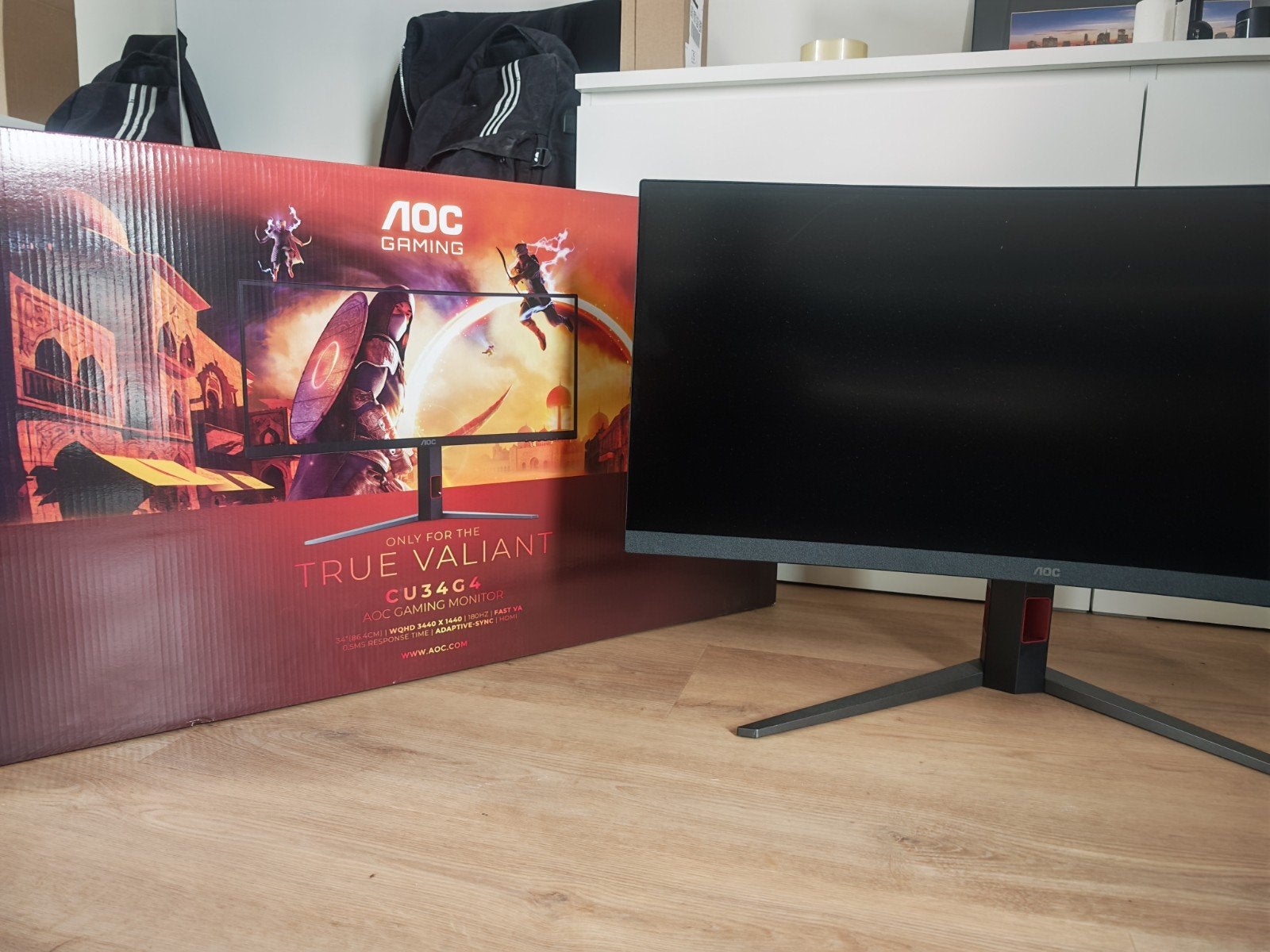 AOC CU34G4 34 inch Curved Gaming Monitor 180Hz WQHD, Computers en Software, Monitoren, In hoogte verstelbaar, VA, AOC, Minder dan 1 ms