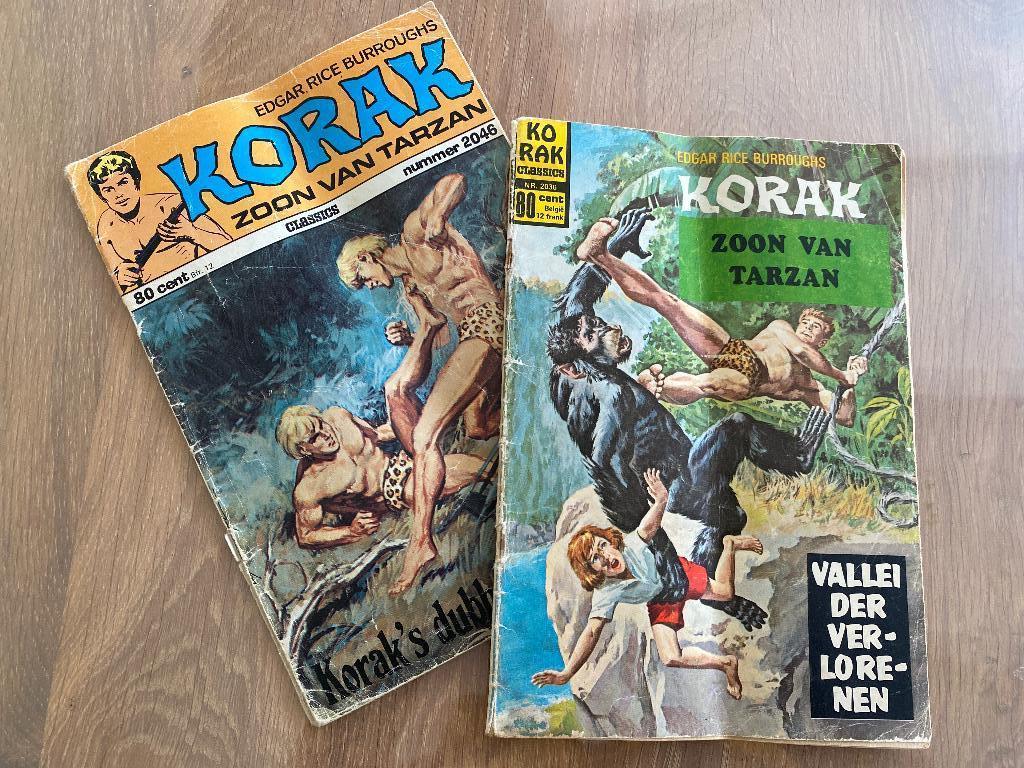 Korak, zoon van Tarzan strips, Gelezen, Europa, Ophalen of Verzenden, Meerdere comics