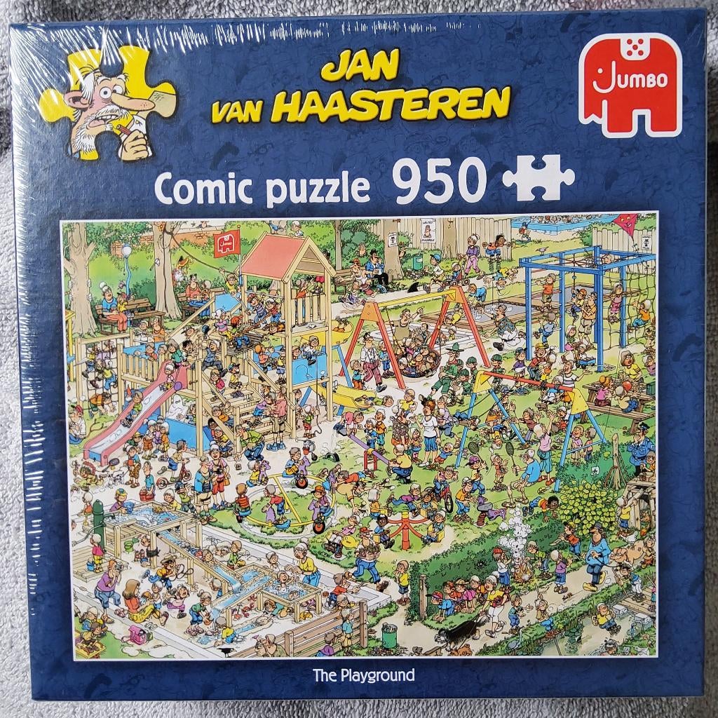 NIEUW,  Jan van Haasteren puzzel,  de speeltuin, 950 stuks, Ophalen of Verzenden, 500 t/m 1500 stukjes, Nieuw, Legpuzzel