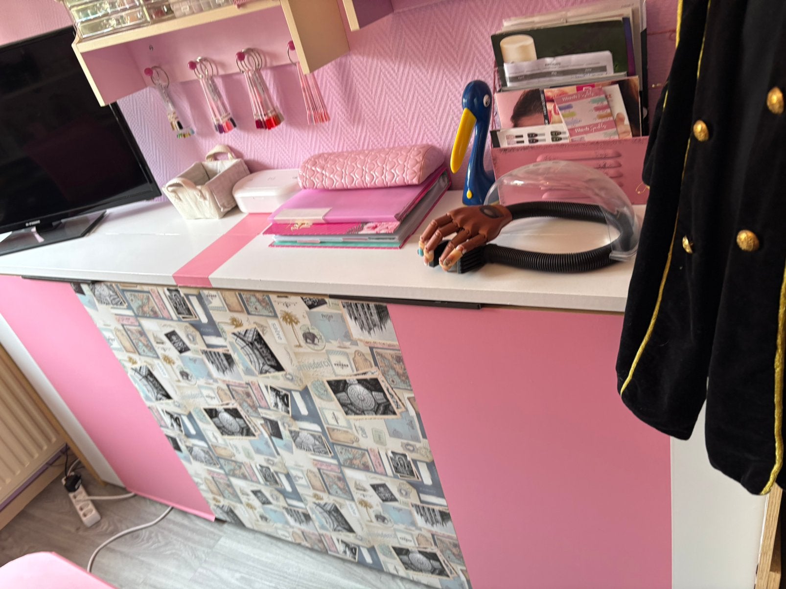 Opklapbed horizontaal 90 bij 200, Ophalen, Gebruikt, 90 cm, Eenpersoons