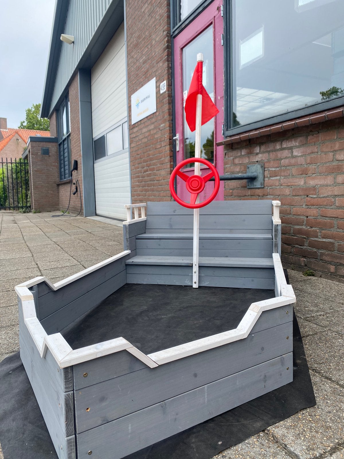 Zandbak schip(showroom model), Ophalen of Verzenden, Zo goed als nieuw