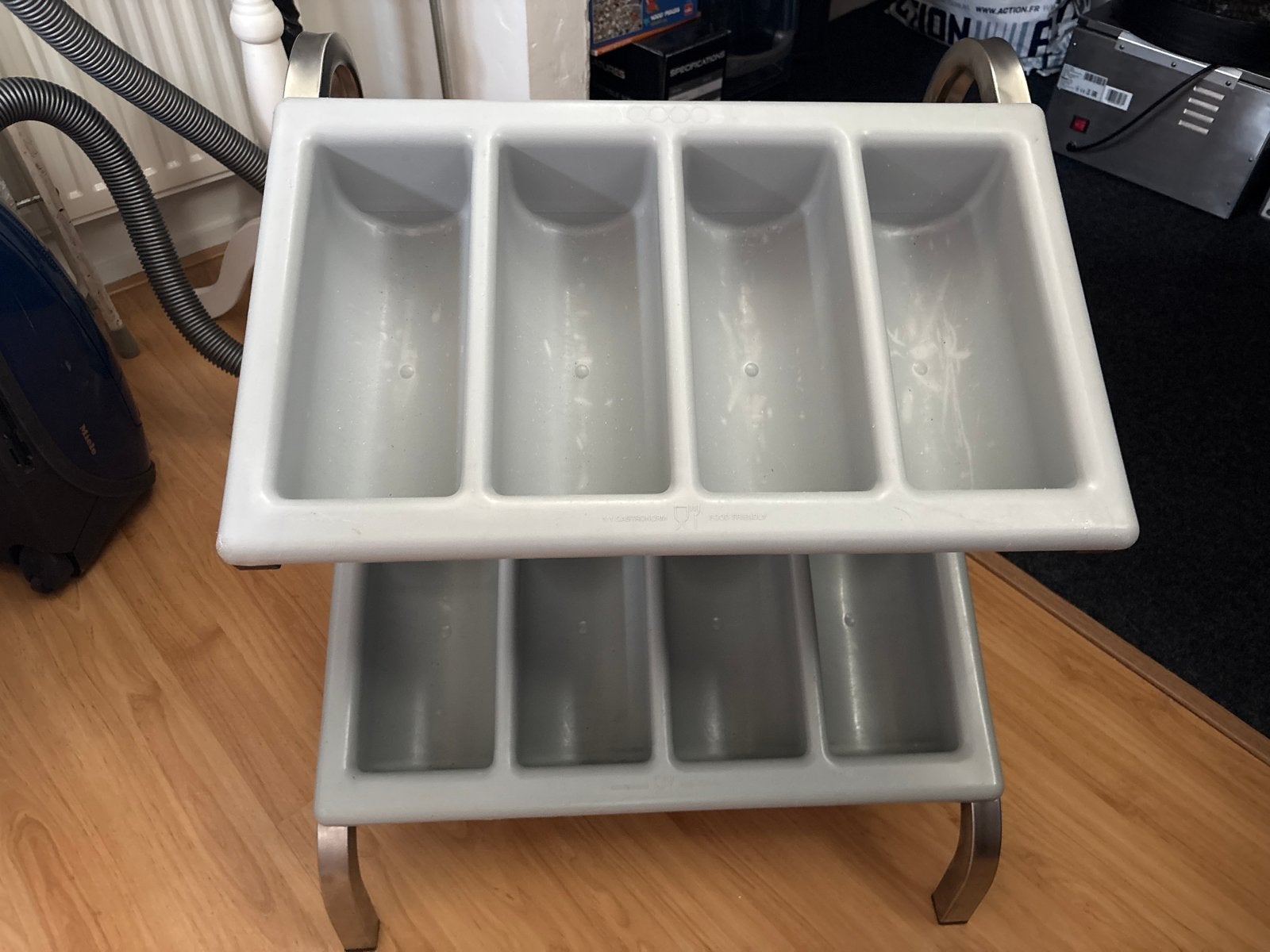 Bestekbakken aluminium met kunststof bakken voor horeca, Ophalen, Gebruikt, Transport en Opslag
