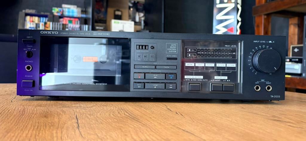 Onkyo TA-2033 | stereo cassettedeck | GARANTIE, Overige merken, Auto-reverse, Enkel, Ophalen of Verzenden