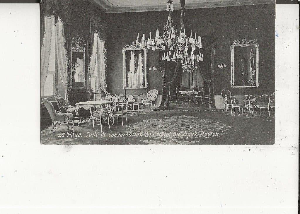 Den Haag Hotel du Vieux Doelen Conversatiezaal, Ophalen of Verzenden, Voor 1920, Ongelopen, Zuid-Holland