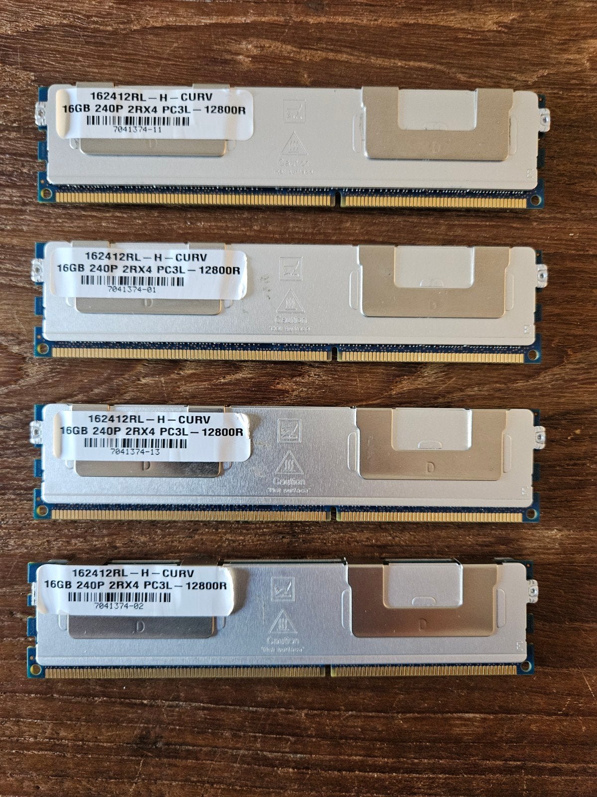 4x 16GB PC3L-12800R DDR3 RAM Geheugenmodules, Computers en Software, Gebruikt, Server, DDR3, Ophalen of Verzenden