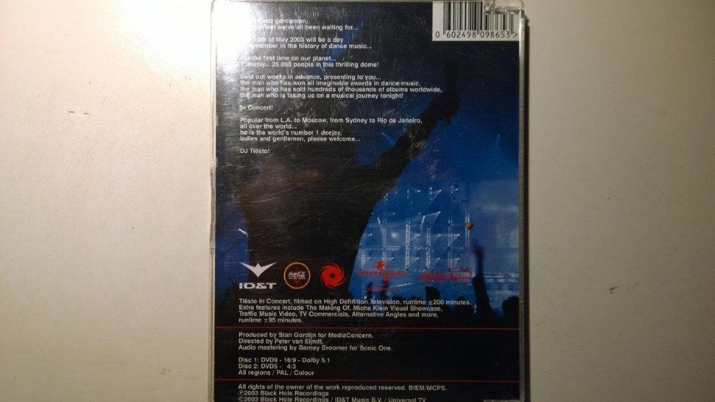 Tiësto - Tiësto In Concert (DVD), Alle leeftijden, Ophalen of Verzenden, Zo goed als nieuw, Concert