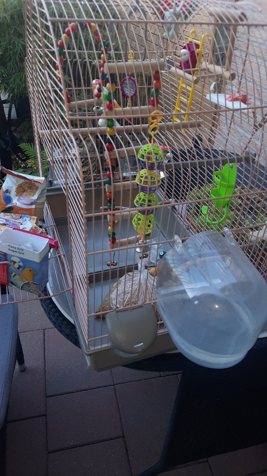 te koop parkieten kooi, Dieren en Toebehoren, Ophalen, Zo goed als nieuw, Metaal, Vogelkooi
