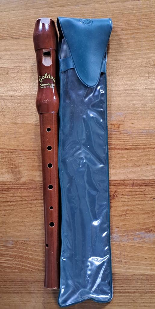Goldon Standard Blokfluit met Hoes - Made in Germany, Ophalen of Verzenden, Gebruikt, Sopraan of Sopranino, Met koffer, hoes of etui