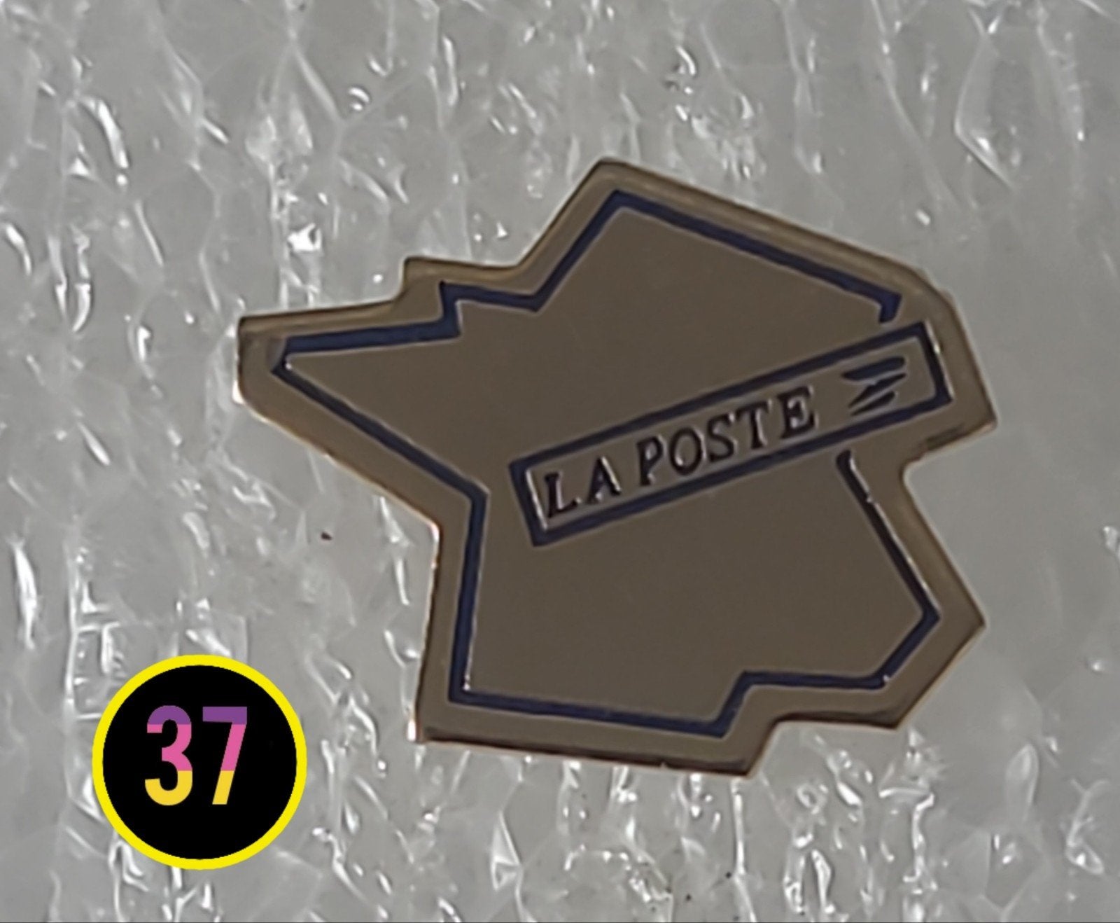 Vintage La Poste Pin - Frankrijk kaart, Verzenden