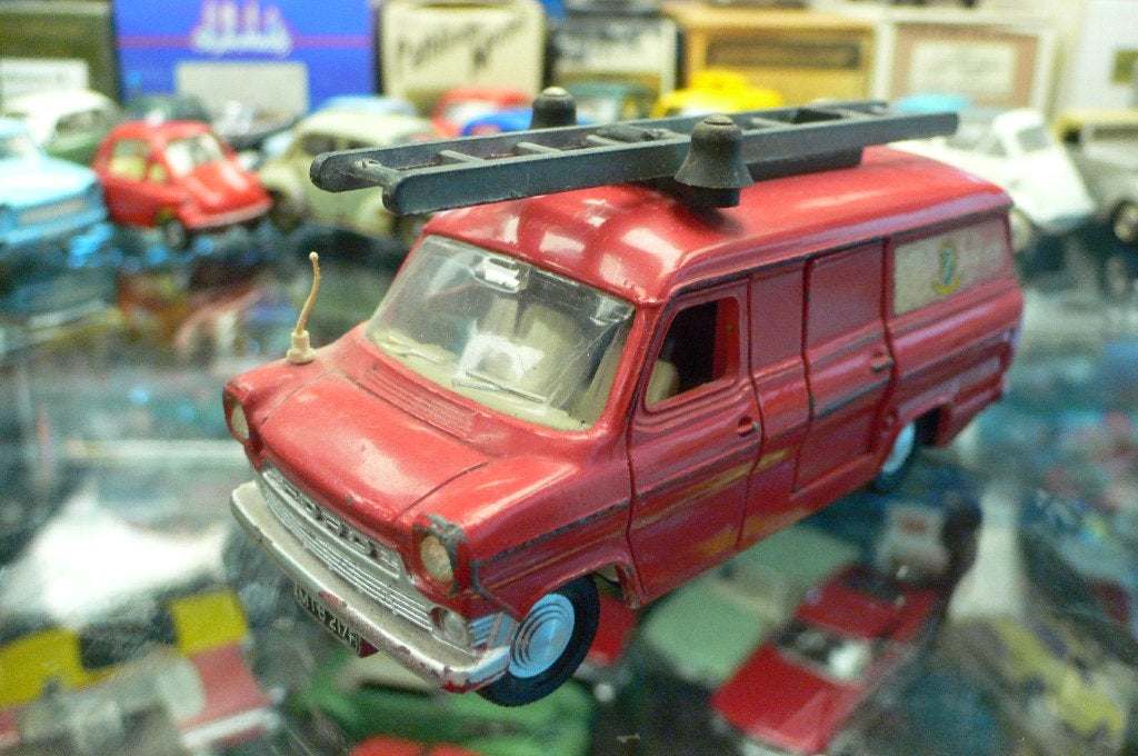 ford transit - fire service -dinky toys engeland - 1/43-, Verzenden, Gebruikt, Auto, Dinky Toys