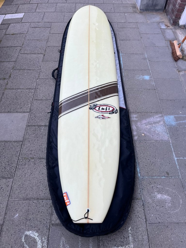Lufi 9'1" Longboard Noserider complete set, Ophalen, Gebruikt, Longboard, Met koord