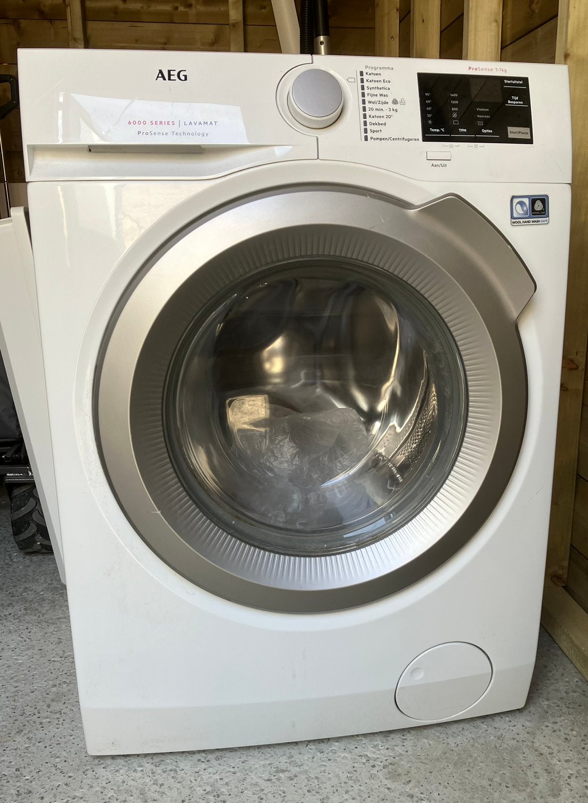 AEG 6000 series wasmachine te koop, Ophalen, Gebruikt, Minder dan 85 cm, Voorlader