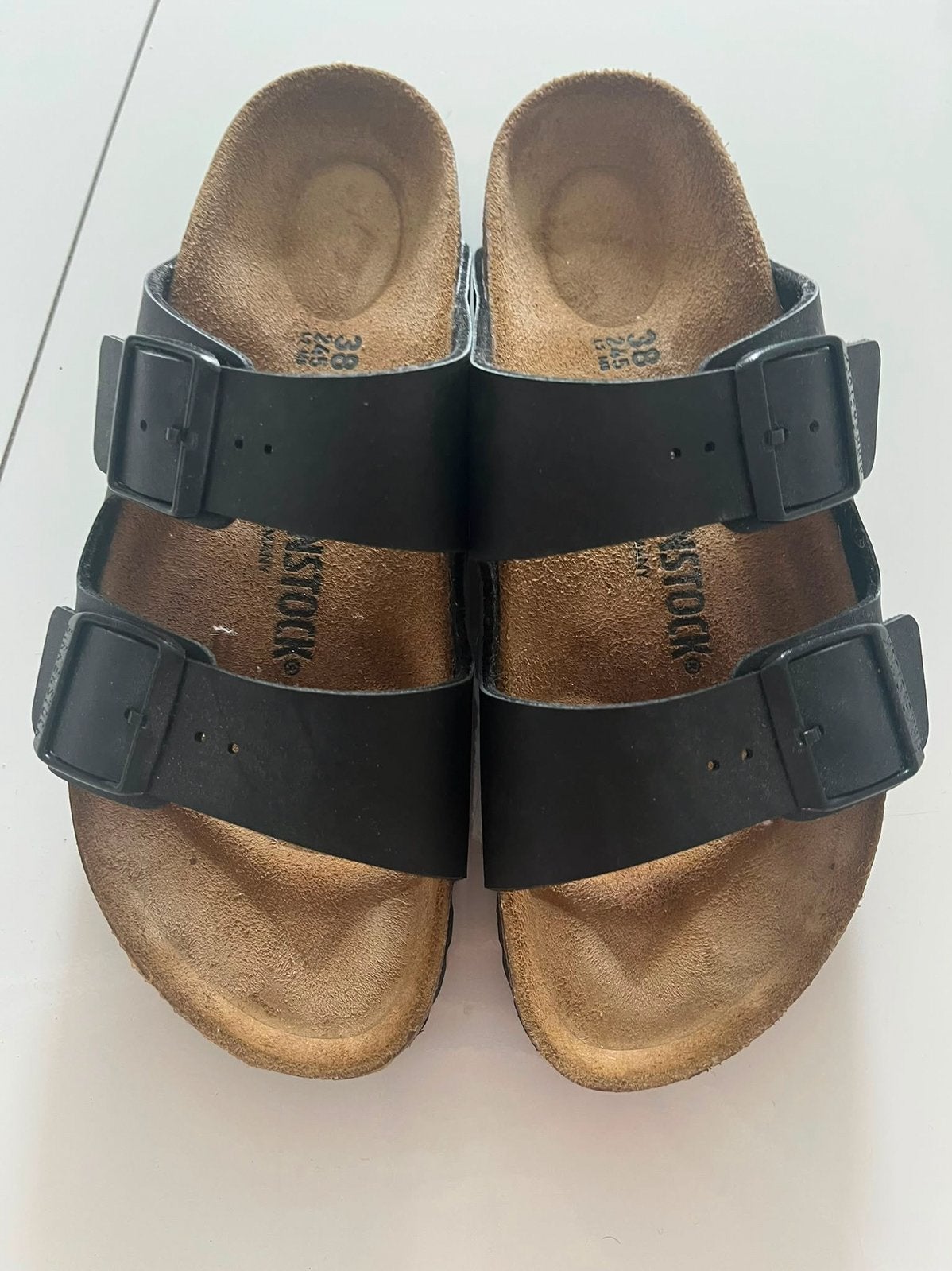 Birkenstock Arizona, Slippers, Zwart, Ophalen of Verzenden, Zo goed als nieuw