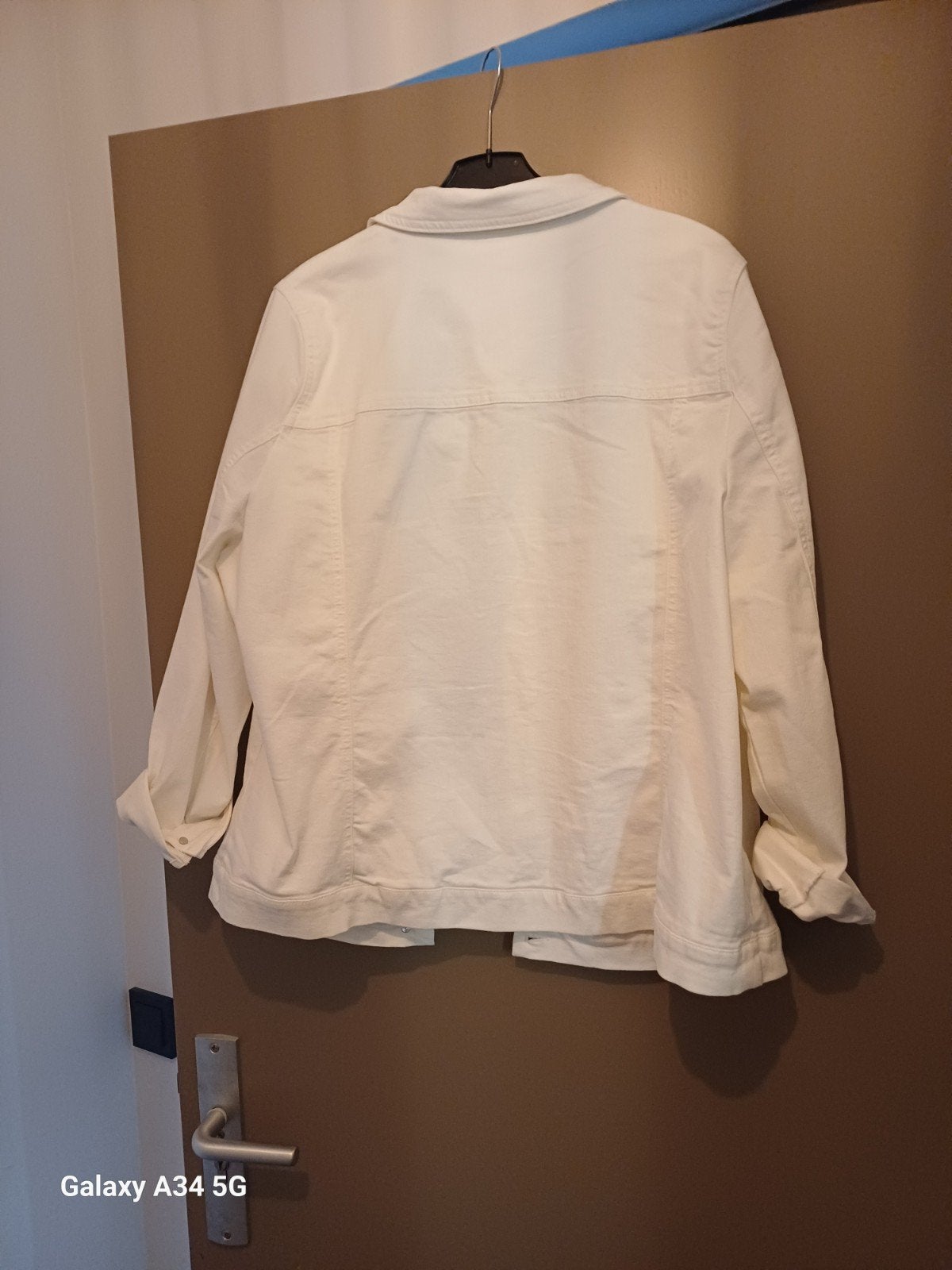 Wit denim jasje te koop., Kleding | Dames, Wit, Maat 46/48 (XL) of groter, Nieuw, Ulla Popken