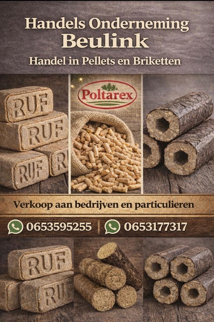 Ruf beuken briketten, Minder dan 3 m³, Ophalen, Beukenhout, Blokken