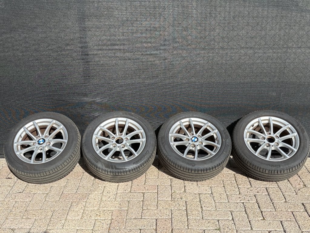 Set velgen z.g.a.n nieuwe banden BMW 1 & 2 serie Styling 378, Ophalen, Gebruikt, 16 inch, Banden en Velgen