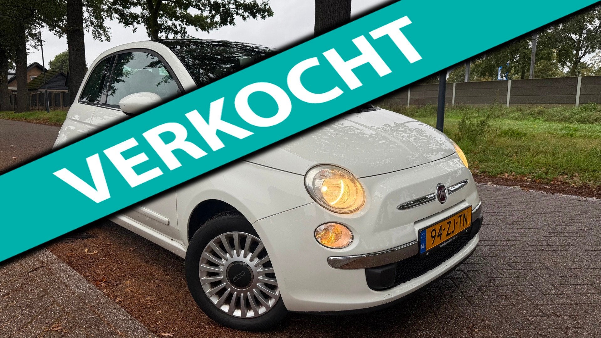 Fiat 500 1.2 Lounge 2008 Panoramadak, Auto's, Voorwielaandrijving, Gebruikt, 1242 cc, 4 cilinders