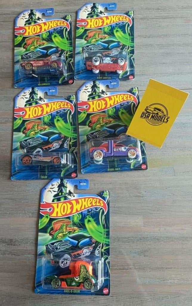 1:64 HotWheels Halloween Auto's 2025, S, Auto, R, Nieuw