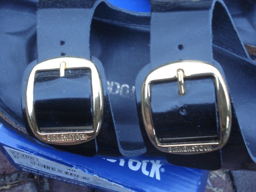 BIRKENSTOCK DOUBLE BIG BUCKLE ZWART 40 GRATIS VERZENDING, Kleding | Dames, Slippers, Verzenden, Zwart, Nieuw
