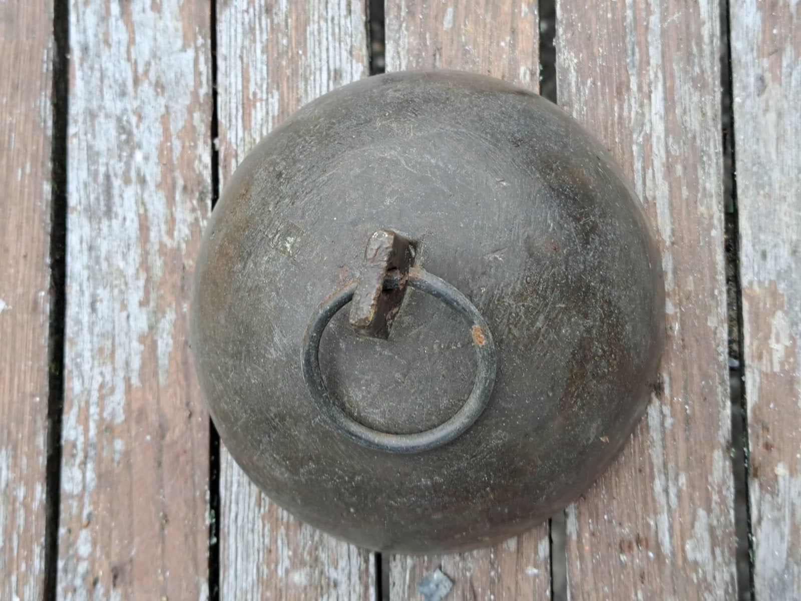 Antieke bronzen/messing koeienbel - diameter 10cm, Ophalen of Verzenden