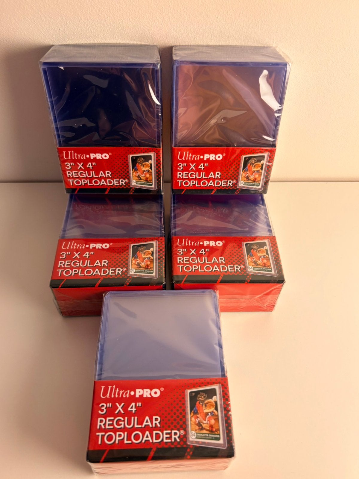 5 packs Toploaders Ultra-Pro, Ophalen of Verzenden, Zo goed als nieuw, Sleeves of Kaarthoesjes