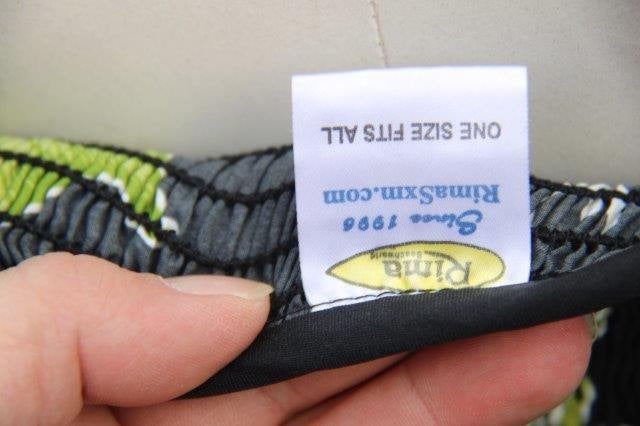 Jurk zwart/ groen/ oranje Rima 1mt (M)  Vaste OPR, Maat 38/40 (M), Zwart, Ophalen of Verzenden, Zo goed als nieuw