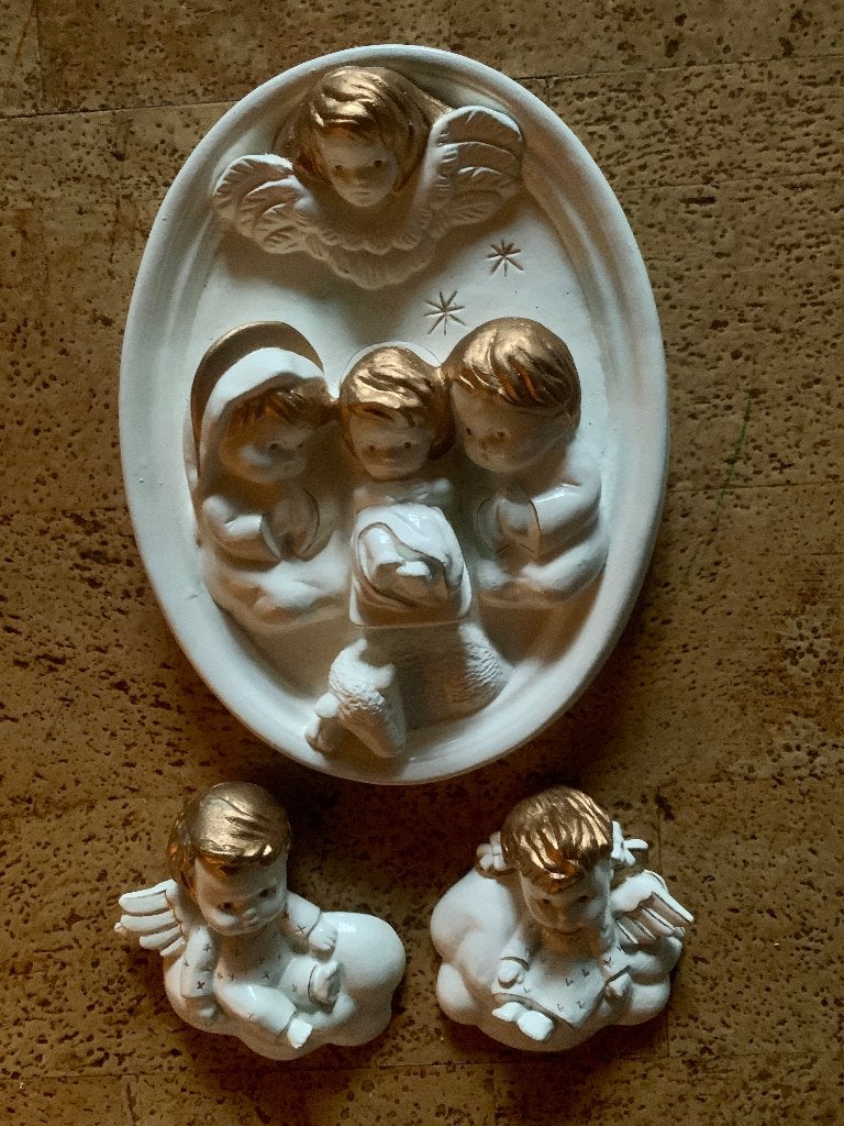 Schattige Engelenbeeldjes - Set van 3, Verzamelen, Ophalen of Verzenden, Gebruikt, Religie