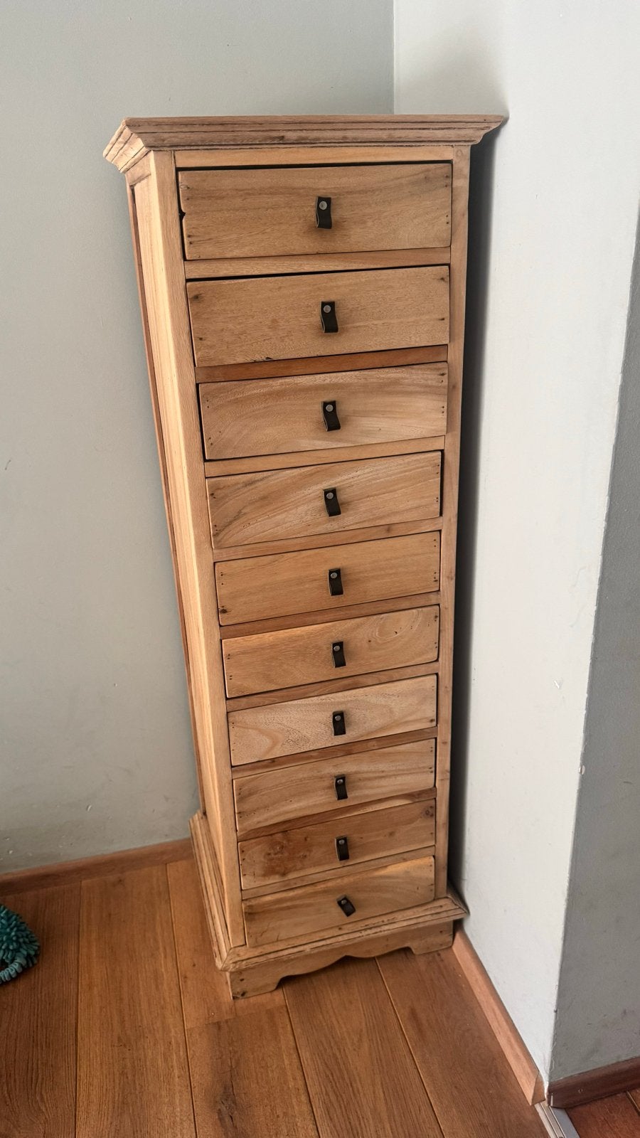 Houten ladekast met 10 laden, Ophalen, Minder dan 50 cm, Gebruikt, 5 laden of meer
