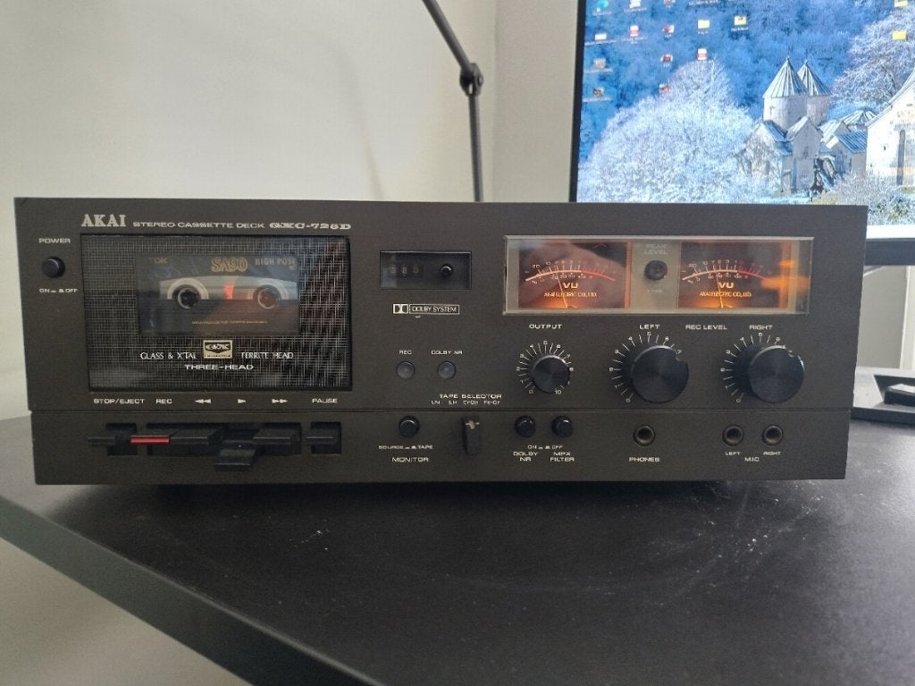 Akai GXC 725 D 3 koppen GX, Audio, Tv en Foto, Ophalen, Enkel, Akai, Tape counter
