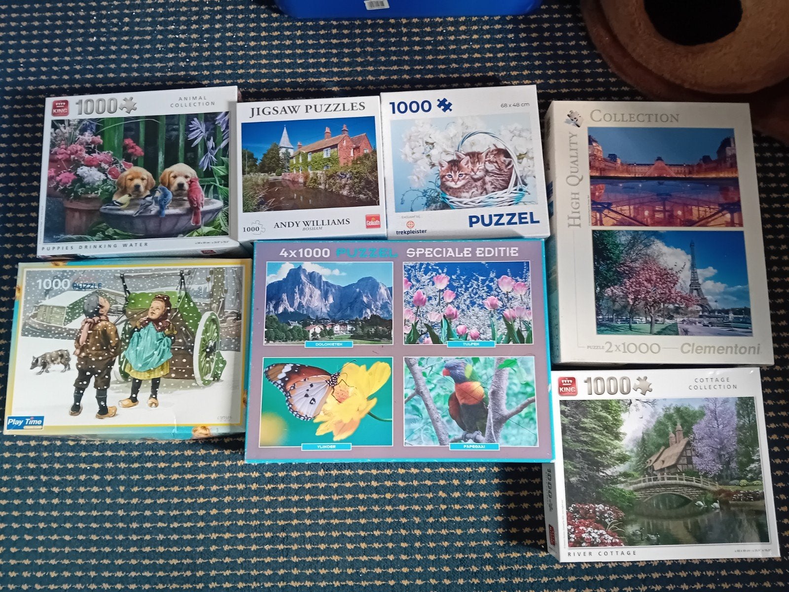 diverse leg puzzels, Ophalen, 500 t/m 1500 stukjes, Zo goed als nieuw