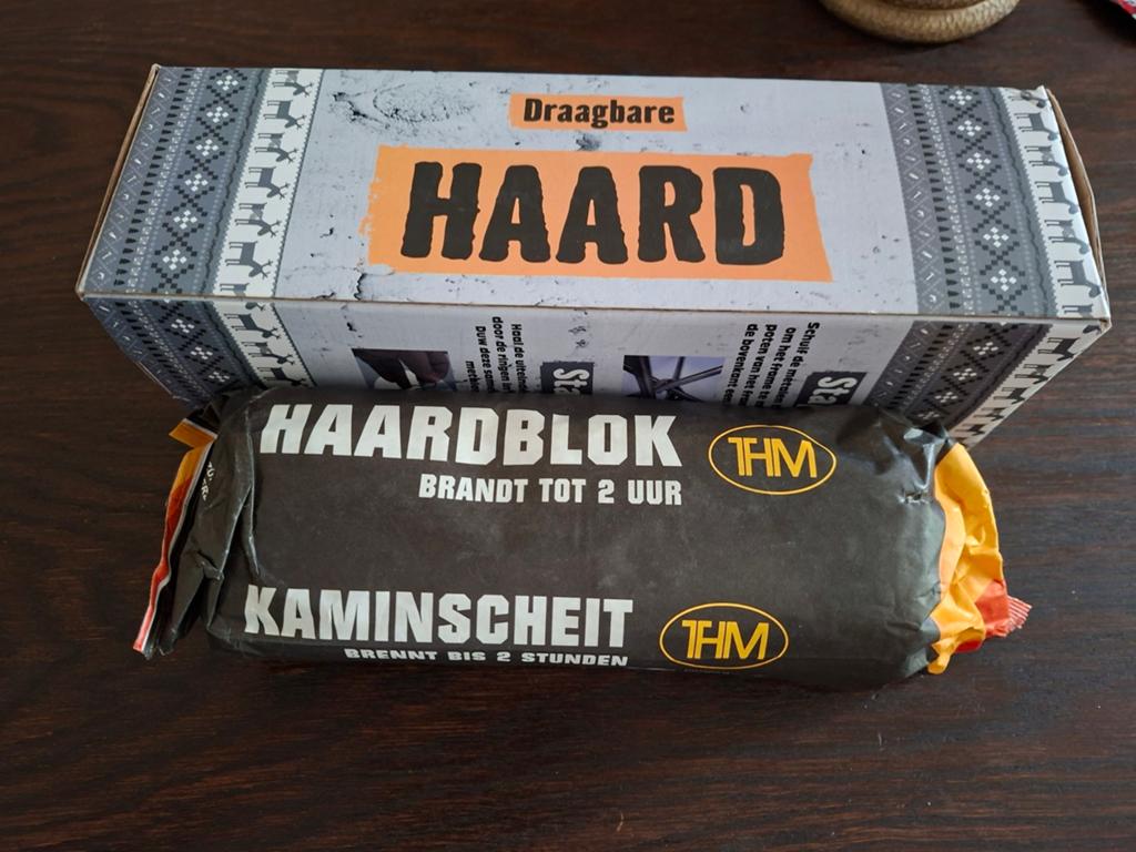 Opvouwbare haard met haardblok, Ophalen, Nieuw, Vrijstaande haard, Houthaard