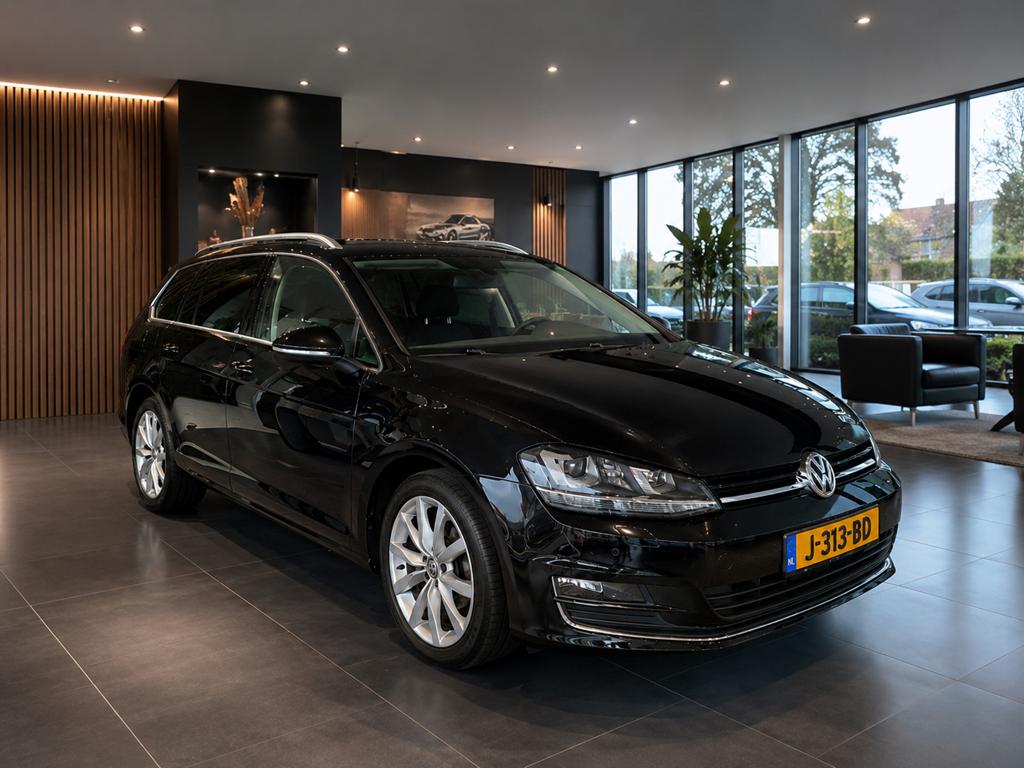Volkswagen Golf Variant highline 1.4 TSI DSG 2015 pano xenon, Auto's, Volkswagen, Euro 5, 125 pk, Zwart, 4 cilinders