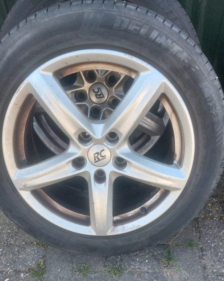 Set zomerbanden op aluminium velg, Ophalen, 18 inch, Band(en), Zomerbanden