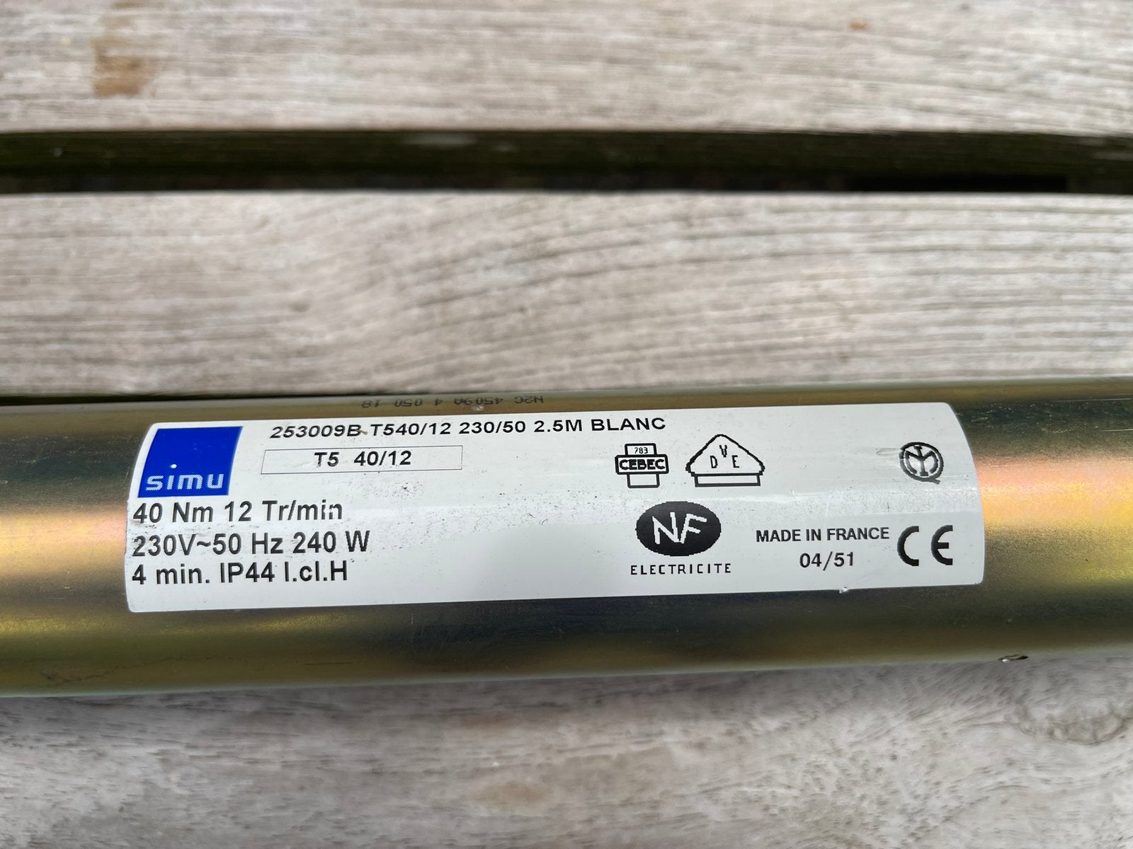 Zware motor voor groot knikarm zonnescherm, Ophalen of Verzenden, Zo goed als nieuw, 200 cm of meer, Minder dan 100 cm