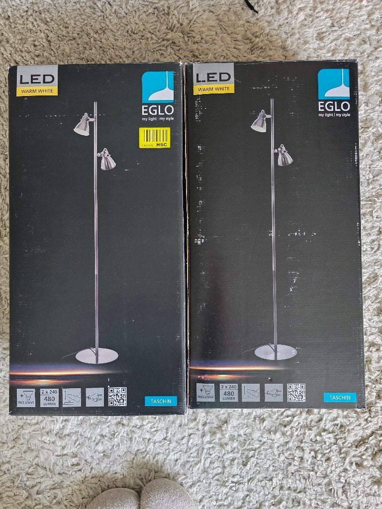 Eglo - LED Vloerlampen, Ophalen, GU10, Nieuw, Metaal