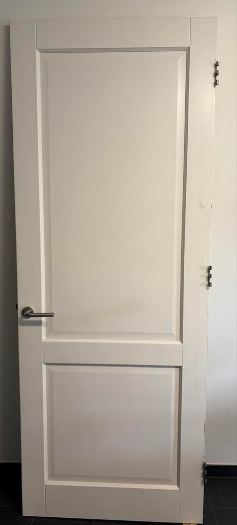 Massief houten deur 88 x 230 cm, Doe-het-zelf en Verbouw, Deuren en Horren, Ophalen, Gebruikt, 80 tot 100 cm, 215 cm of meer