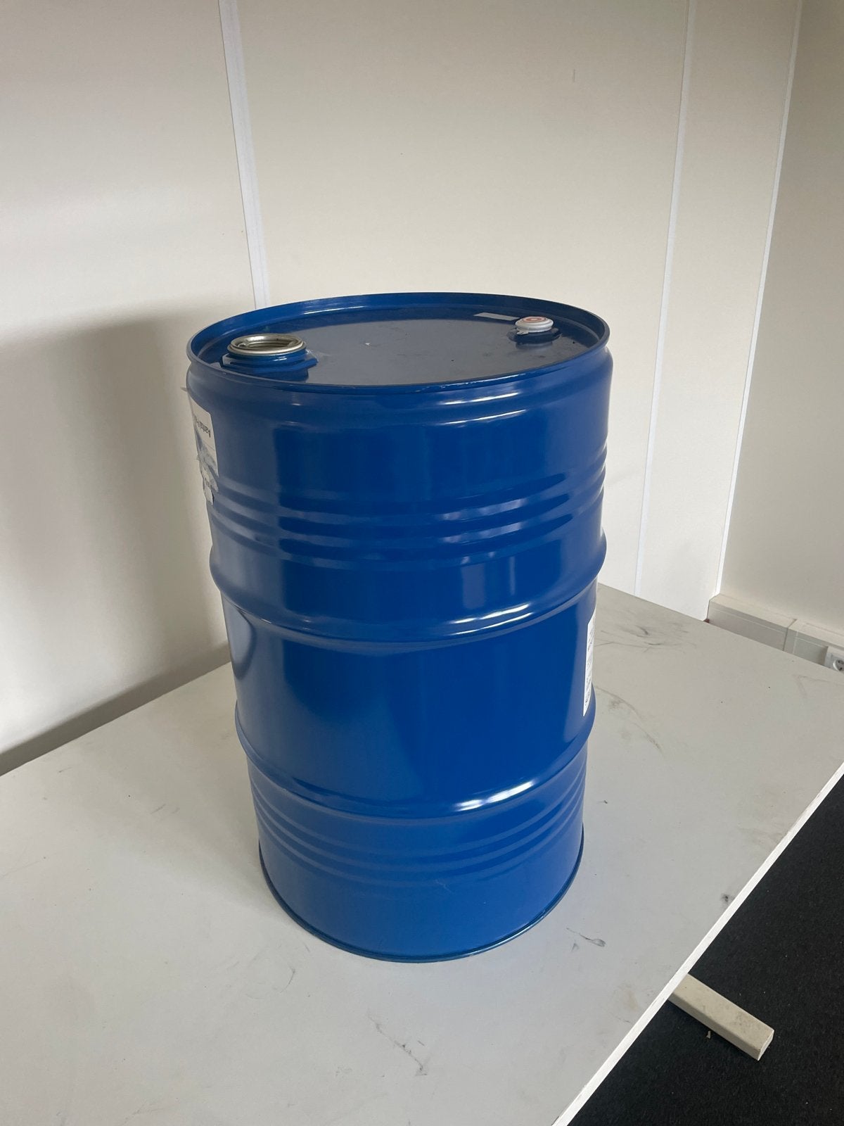 Leeg olie vat 50kg - Blauw metalen vat, Ophalen